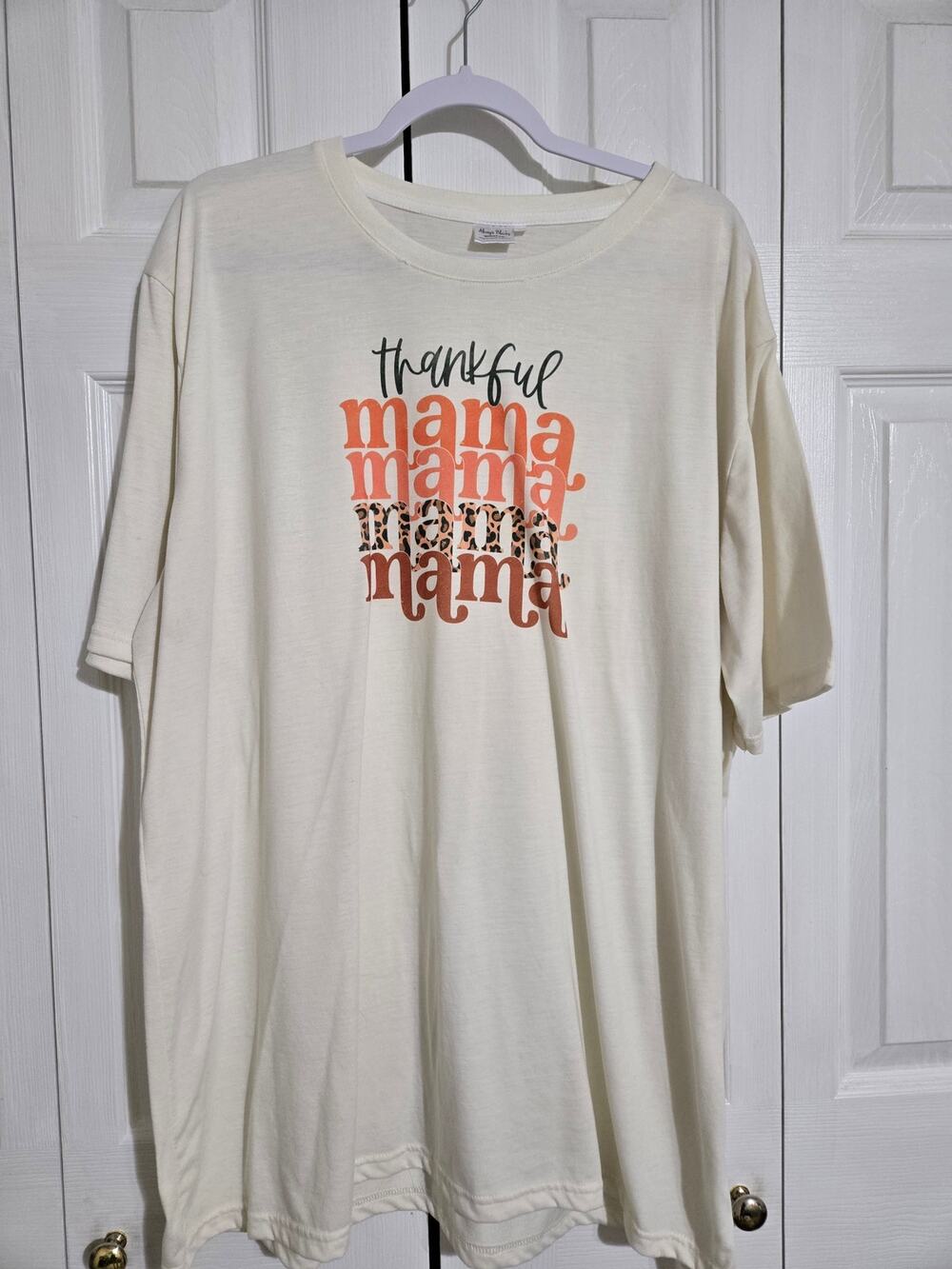 Always blanks 3xl women's white mama printed graphic tshirt